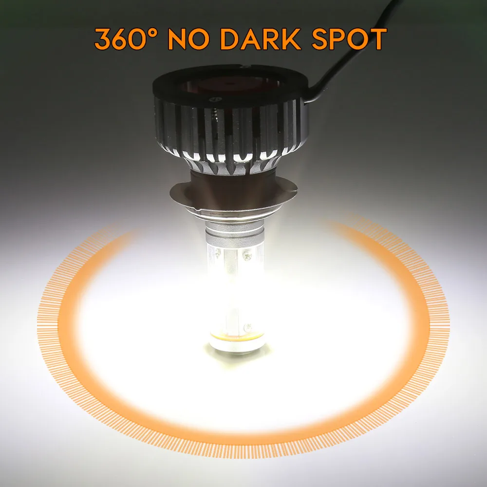 Zdatt H7 светодиодные лампы canbus H4 H1 H11 led 9005 9006 9007 лампочки автомобильные светильник