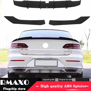 

For VW CC ARTEON Rline Body kit spoiler 2019-2020 For CC Rline ABS Rear lip rear spoiler back Bumper Diffuser Bumpers Protector