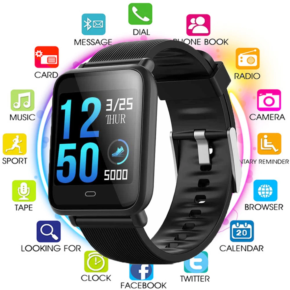 

Smart Watch Blood Pressure Heart Rate Monitor IP67 Waterproof Sport Fitness Trakcer Watch Men Women Smartwatch Relogio Masculino