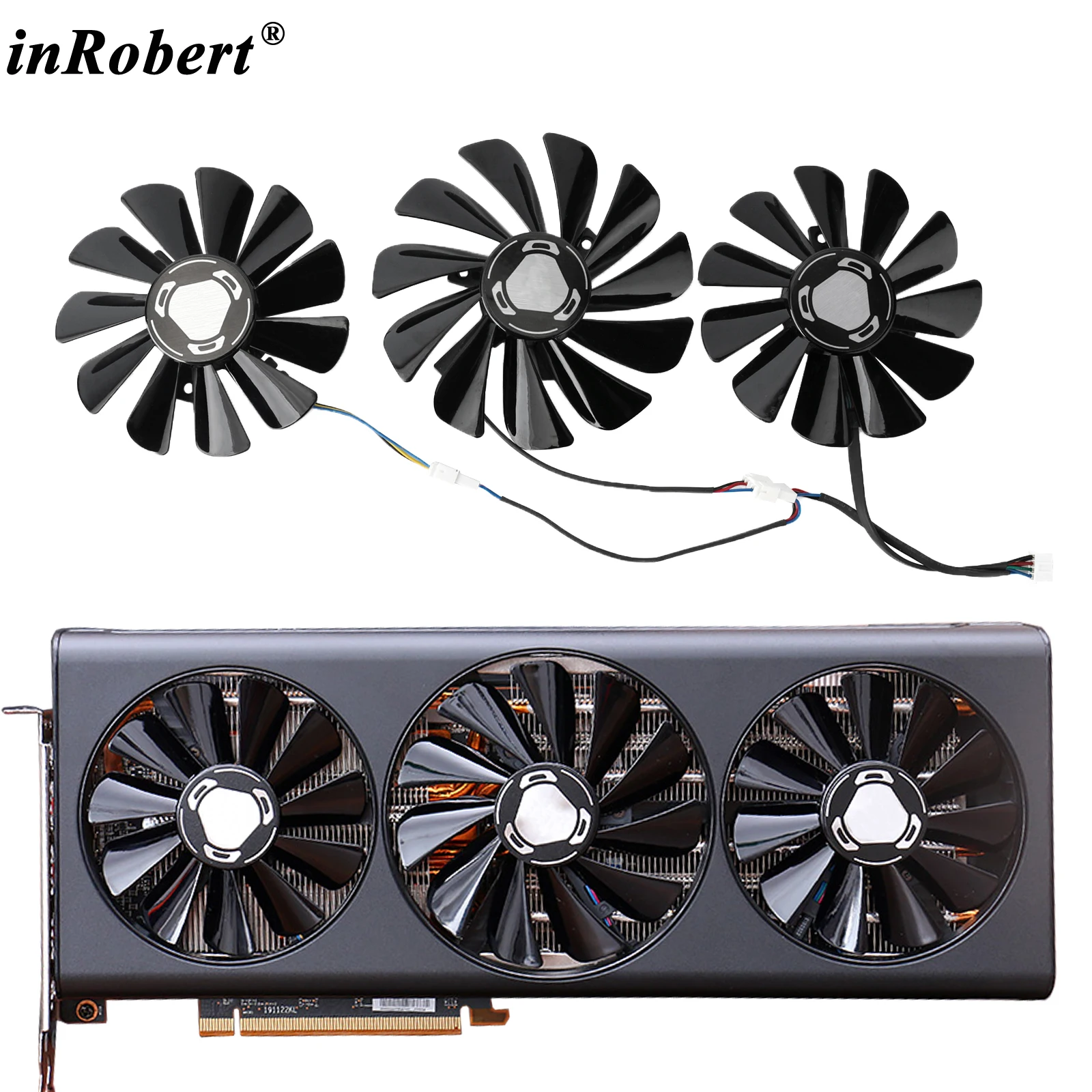 Кулер для XFX AMD RX 5700 5800 5900XT RX5700 RX5800 85 мм 95 | Компьютеры и офис