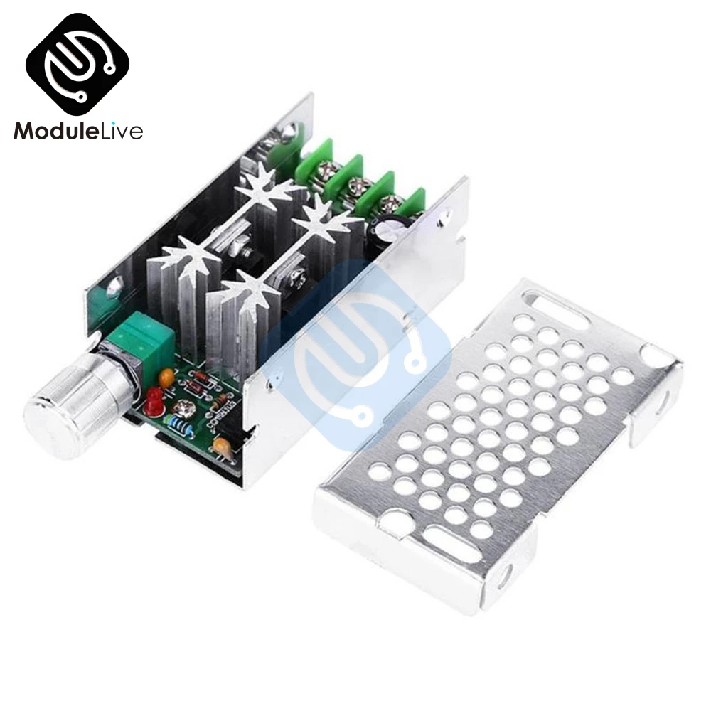 PWM Speed Controller DC 10V-60V Motor Adjustable Speed Controller 12V/24V/36V/60V 8A 400W With Control Switch Voltage Regulator