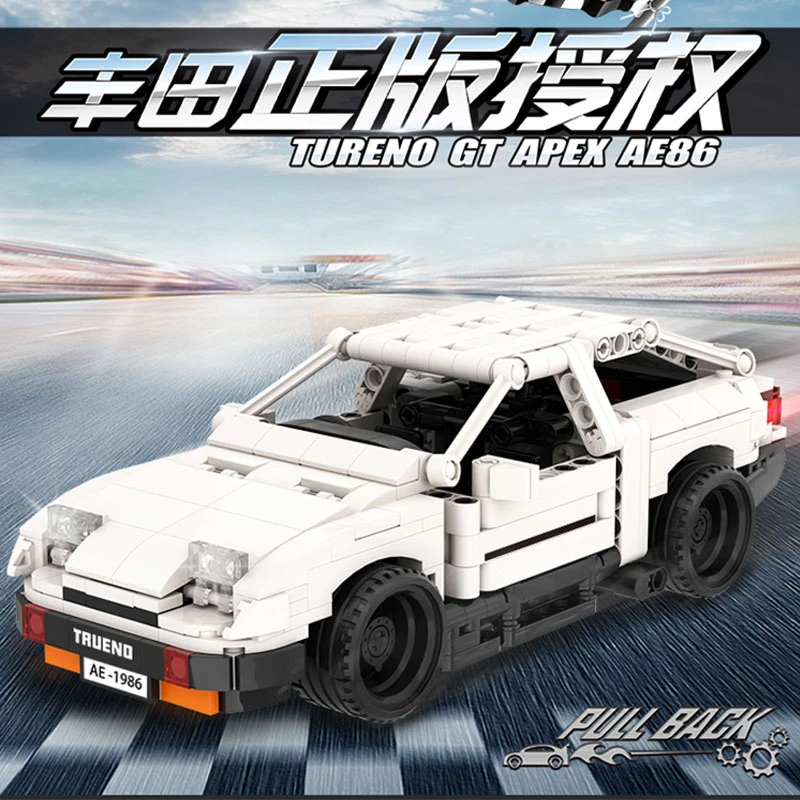 Yeshin Car Genuine Authorization Creative Moc Car Initial D Toyota Ae86 Cartoon Motor Building Block Brick Kids Toys Blocks Aliexpress
