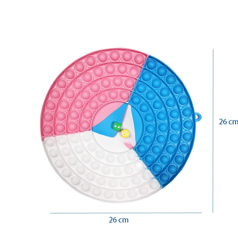 Pop Fidget Toys Simple Dimple  Antistress Sensory Chess Dimpel+dice Big Size  Adult and Kid Toy Interactive Game Dropshiping stress ball brain Squeeze Toys
