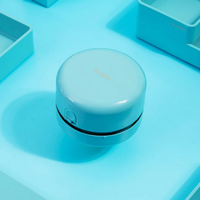 NUSIGN Desk Portable Desktop Cleaner Mini Desk Vacuum Cleaner For School Classroom Office School Supplies For Smart Life Blue