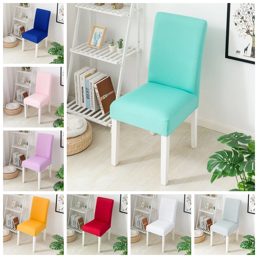 Funda de LICRA para silla de boda, cubierta de LICRA apta para sillas de oficina en fiesta de cumpleaños, de Hotel, media cubierta AliExpress Hogar y jardín