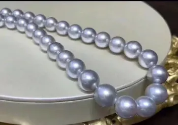 

D115 Pearls Necklaces Fine Jewelry Natural Ocean Akoya 9-8.5mm Blue Akoya Peals Necklaces for Women Fine Pearls Necklaces