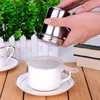 Miliner Stainless Steel Chocolate Shaker Cocoa Flour Coffee Sifter + 16Pcs Coffee Stencils Template Strew Pad Duster Spray ► Photo 2/6