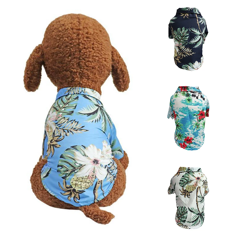 Dog Shirts Clothes Pet Dog Clothes Dogs Vest Pet Clothing Floral T