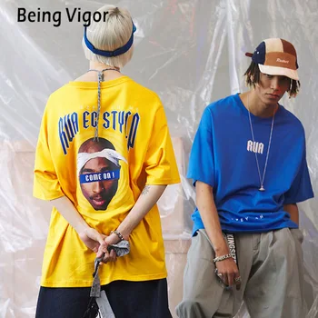 

Being Vigor Men's Basic 100% Cotton Printed TShirt Menswear High Street Tops