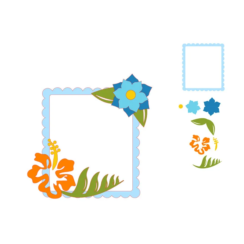 

YaMinSanNiO Flower Frame Dies Dies Metal Cutting Dies 2019 for Card Making Scrapbooking Dies Embossing Cuts Stencil Craft Dies