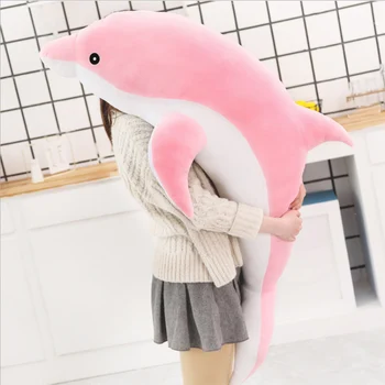 

Kawaii Soft Dolphin Plush Toys Stuffed Dolls Animal Nap Pillow Creative Kids Toy Christmas Gift for Girls Children