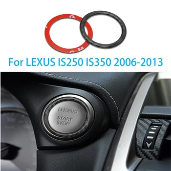 

Car Carbon Sticker Fiber Engine Start Stop Button Ring Trim Accessories For LEXUS IS250 IS350 2006-2013