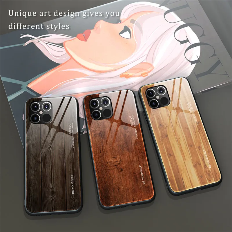 New Luxury Liquid Silicone Wood Grain Phone Case For iPhone 12 MINi 11 Pro Max X XR XS 6 6S 7 8 Plus SE 2 2020 Capa Glass | Мобильные