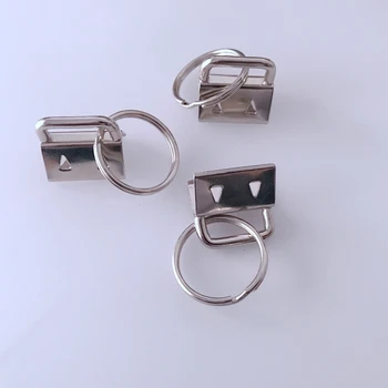 

Ivoduff 3/4 Inch Key Fob Hardware Multi Color Key Fob With Split Ring For Ribbon Keychain