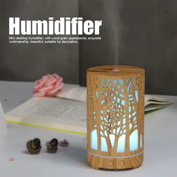 

200ml Electric Humidifier Essential Aroma Oil Diffuser Ultrasonic Mini Air Humidifier Mini Mist Maker LED Light