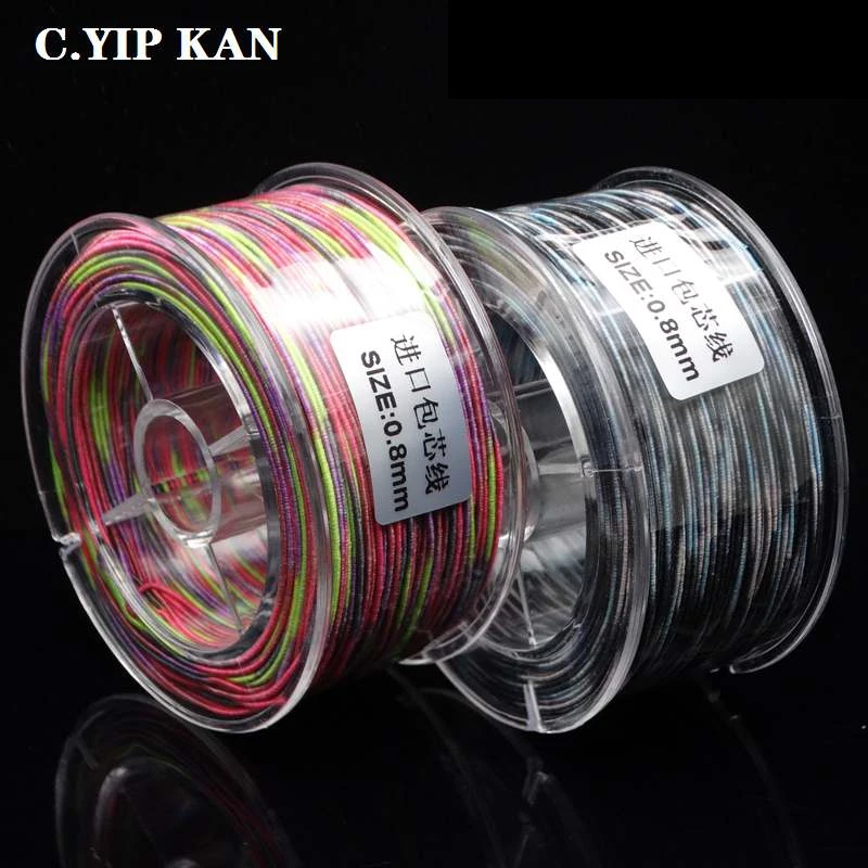 Venta caliente Cuerda trenzada de 20 metros para joyería, cuerda tejida de 0,8mm, de 10 colores Ma5aKeo1z