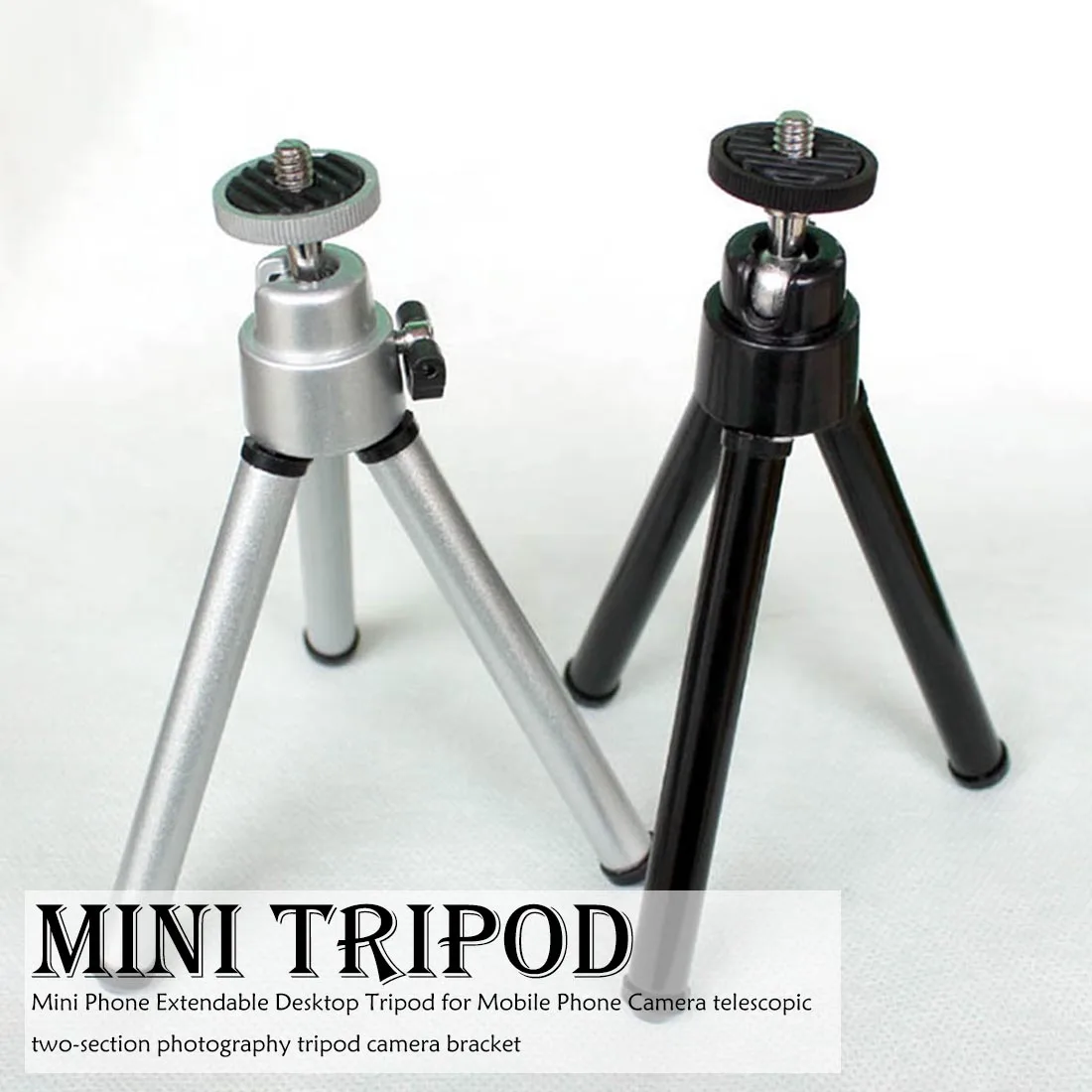

Mini Tripods Extentable Desktop Mini Phone Tripod for Mobile Phone For iPhone/ Samsung/ Xiaomi Camera