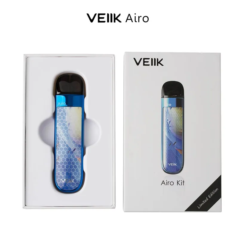 Стартовый Vape комплект VEIIK Airo Pod со встроенным аккумулятором 360 мАч и 2 мл пополняемая емкость VS Justfog q16