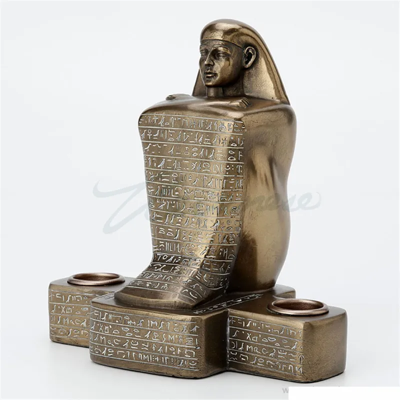 Древний Египет Anubis декоративный подсвечник фигурка подсвечник фигурки изделия из смолы украшения для дома подарок на день рождения R3641