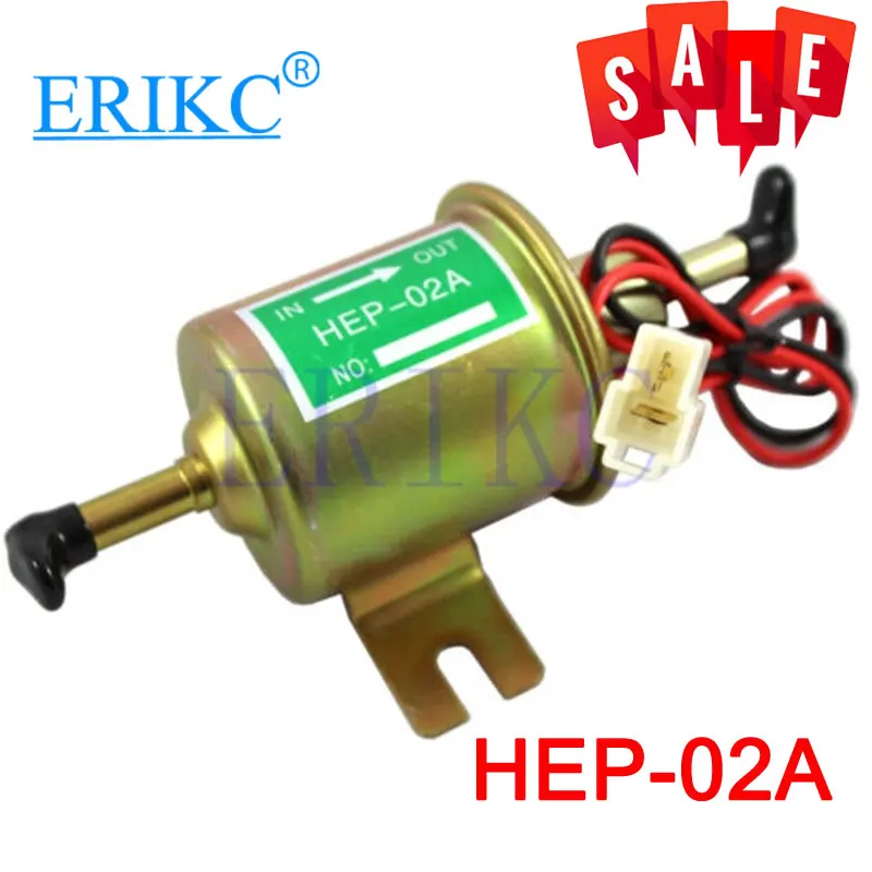 ERIKC HEP02A 12V Universal Gas Diesel Inline Low Pressure Electric Fuel Pump HEP-02A For Car Carburetor Motorcycle ATV | Автомобили и