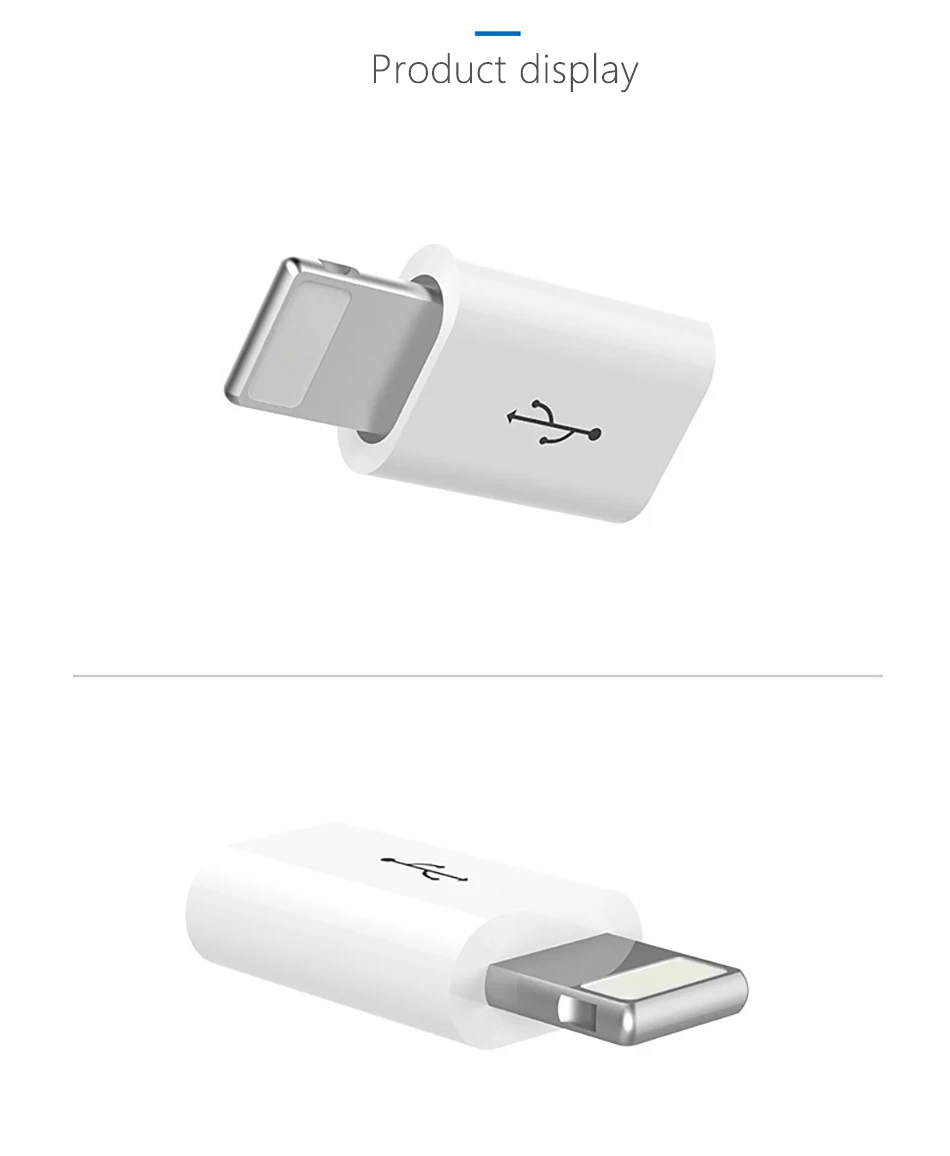 !ACCEZZ Mini OTG Lighting To Micro USB Adapter For Apple For iPhone XS MAX XR X 7 8 6S 6 Plus Data Sync Charger Cable Connector (18)