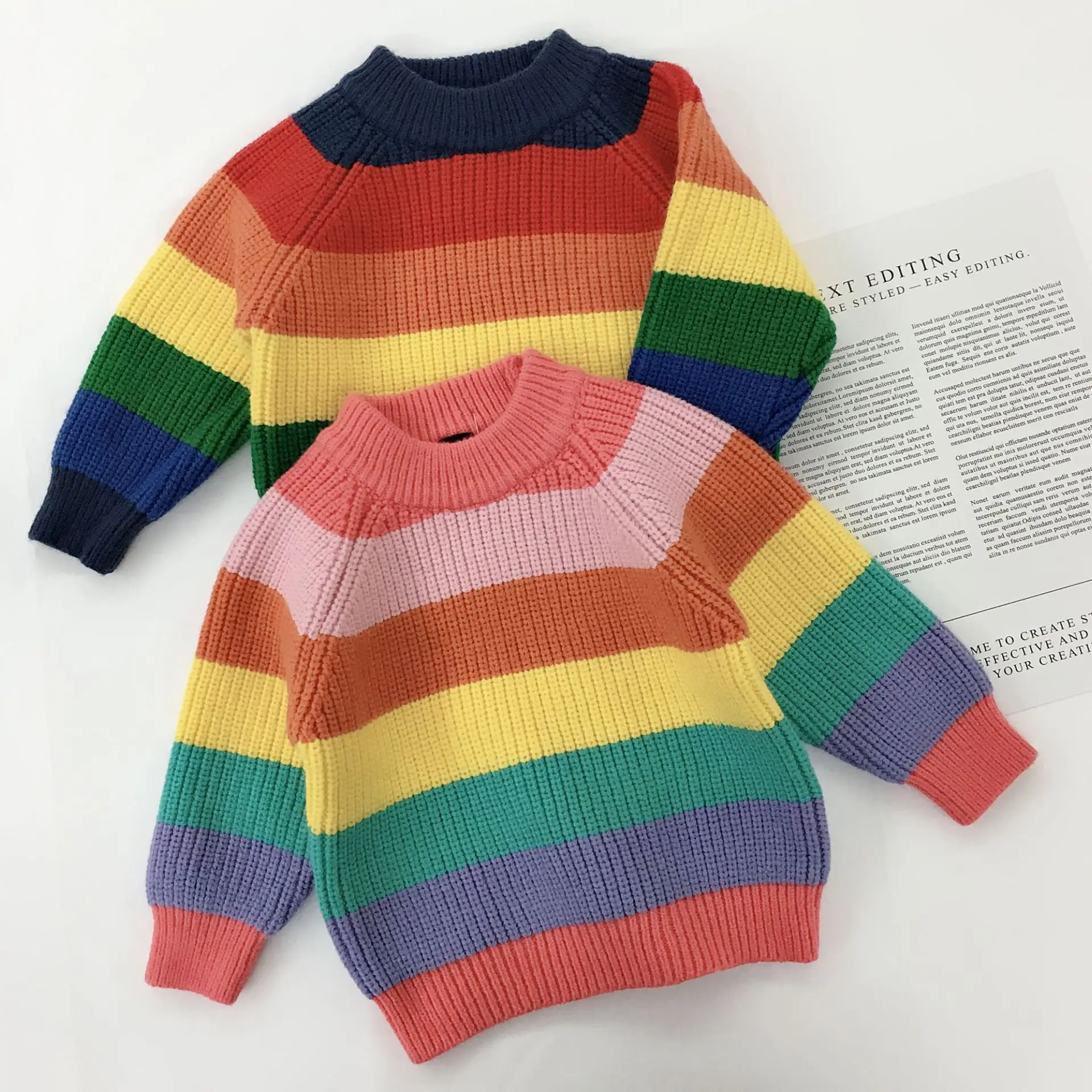 

Baby Girl sweater Boys Sweaters Baby Stripe Pullover Knit Kids Clothes Autumn Winter Children Sweaters Boy Clothing
