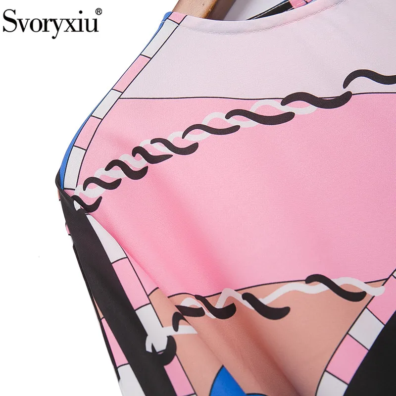 Svoryxiu Fashion Runway Summer Plus Size Loose
