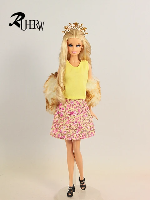 Conjunto de roupas barbie originais, conjunto combinado, elegante,  acessórios requintados, bonecas para meninas, vestido de combinação,  brinquedos, presente de aniversário - AliExpress