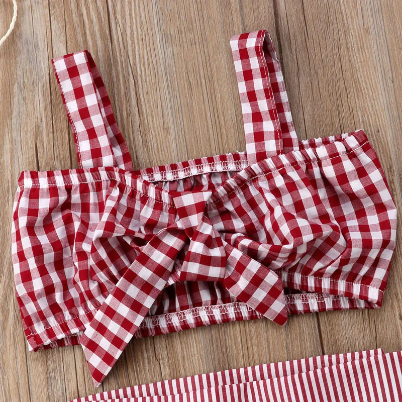 Новинка 2019 модная летняя одежда для маленьких девочек комплект из 2 предметов