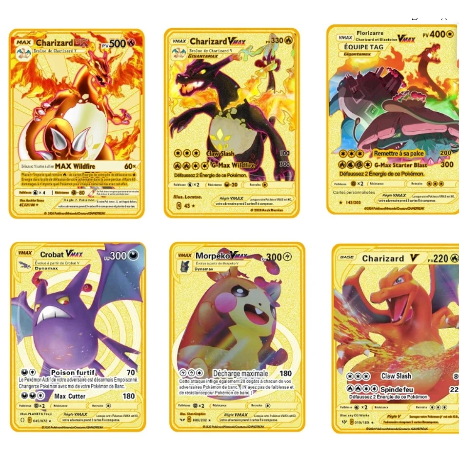 Pokemon Metal Card Magic Baby Pikachu Pet Elf English French Metal Card 88  * 63mm - Card Games - AliExpress