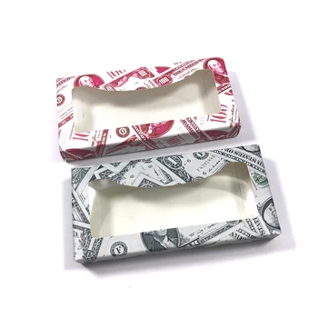 

Wholesale 25mm Eyelashes 30 set/lot Packing box for eyelash package paper box color carton with tray DIY custom Logo mink