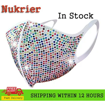 

Women Crystal Face Mask Vintage Masquerade Party Accessories Mouth Masks Popular Party Nightclub for Female