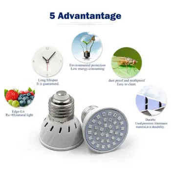 

LED Light Plant Growth Light E27 E14 MR16 GU10 110V 220V Full Spectrum Indoor Plant Light for Plants and Vegetables