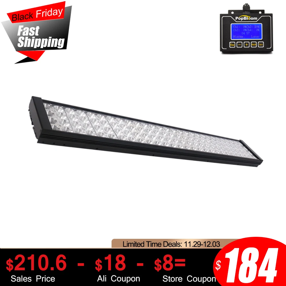 

PopBloom Fish Tank Lights Plant Aquarium lamp for Freshwater Fish Tank Aquarium Lighting LED Fish Light For 90cm Plante Tank