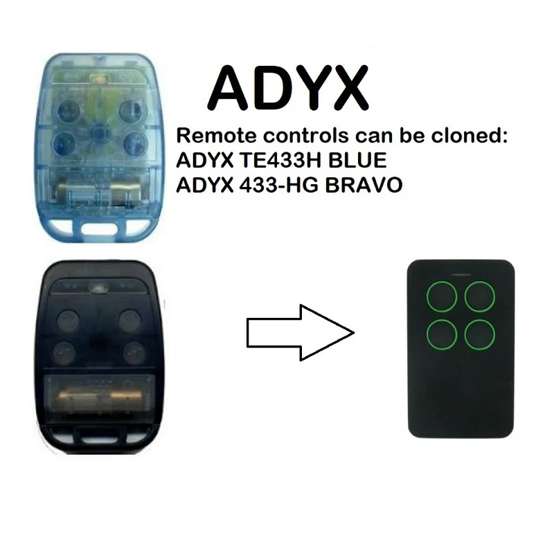 

Multi Frequency Rolling Code Duplicator for ADYX TE433H BLUE, ADYX 433-HG BRAVO Remote Control 433.92MHz