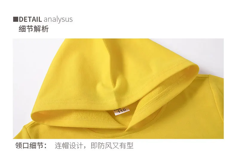 100% Cotton Boys Sweatshirts 2025 Spring Fall New Solid Color Girls Hooded Sweatshirt Children Blank Tops Name Custom Hoodies