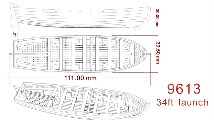 1:96 dinghyモデルの船,木製の出荷キット,リブ付きの小さな手漕ぎボート,1/96 AliExpress
