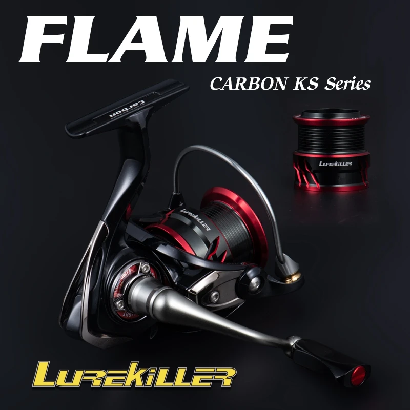 Катушка для спиннинга Lurekiller Flame KS2000-4000 12 кг с Карбоновым корпусом ловли окуня щуки