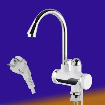 

Instant Tankless Electric Water Heater Faucet Kitchen Instant Heating Tap Water Heater With Led Eu Plug