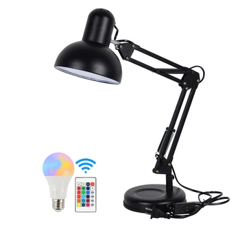 

Flexible Foldable LED Study Lamp AC85-265V Remote Control 10W RGBW LED Bulb Replaceable Reading Light Table LED Desk Lamp Modern