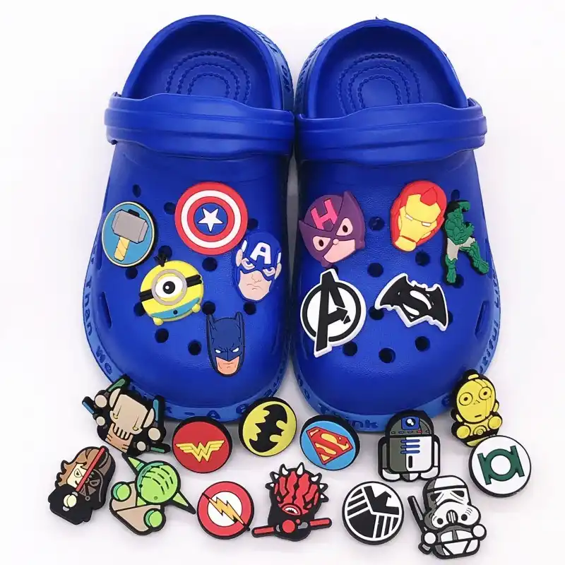 crocs charms marvel