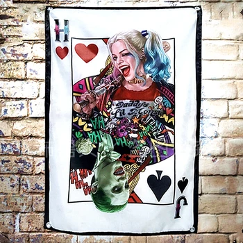 

Suicide Squad Home Decor Printed Tapestry Wall Hanging Polyester Hollywood Movie Pattern Poster Flag Banner Blanket Tapestry