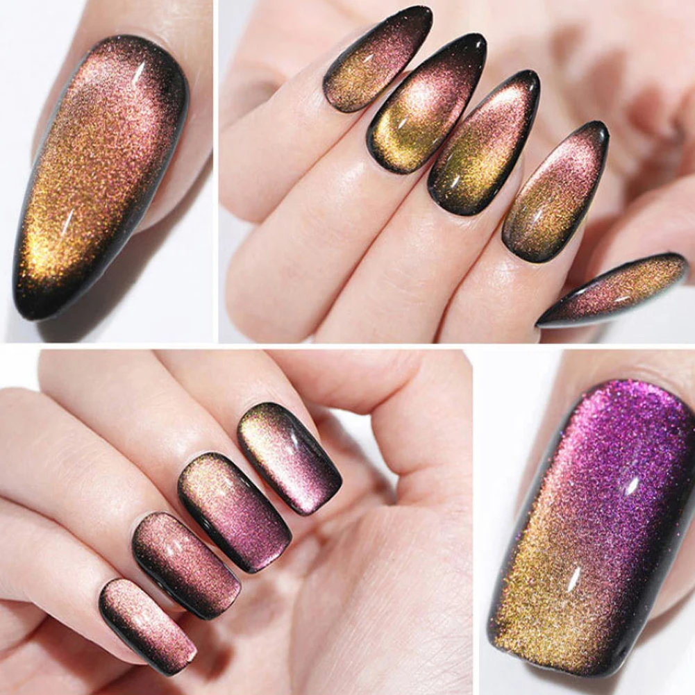 5ml Shining Art Design Auroras Liquid 7D Polish Cat Eye Magnetic DIY Luminous UV LED Soak Off Nail Gel