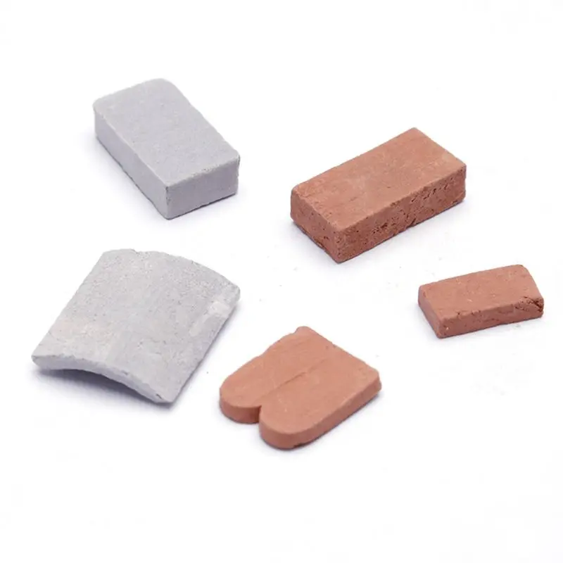 100/80 Pc 1/16 1/35 Miniature Brick Tiles Scene Model DIY Sand Table Manual Wall DXAD