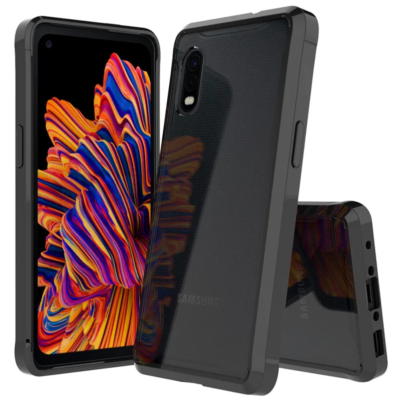 Противоударный чехол для Samsung Galaxy X Cover Pro XCover 5 прозрачный ТПУ бампер жесткий