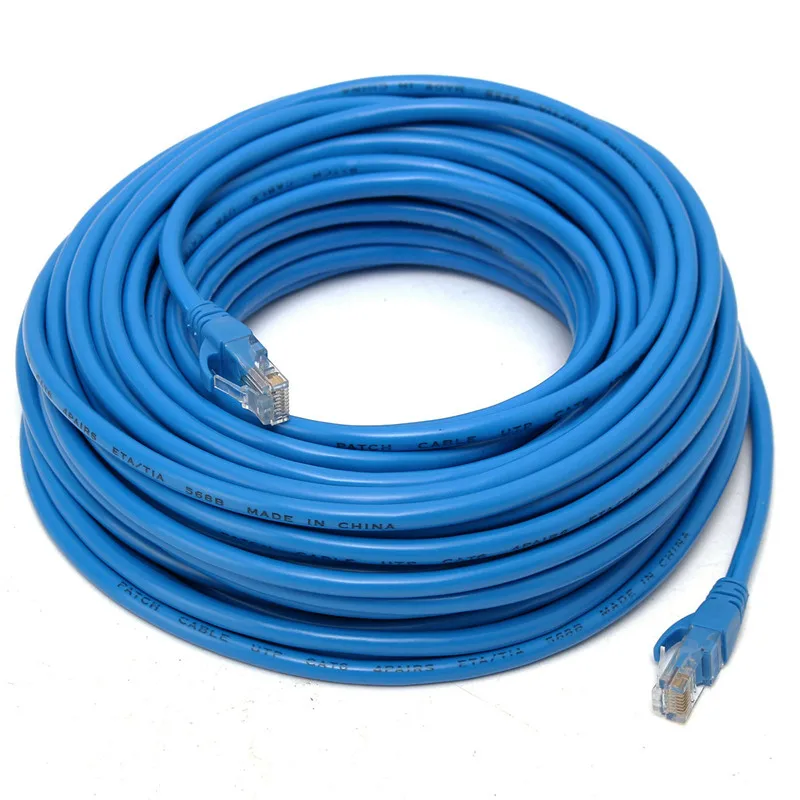 

MZL643 CAT6 RJ45 Network Ethernet Cable 20m 100M/1000Mbps UTP Internet Network Cable RJ45 Patch LAN Cables For Router DSL Modem