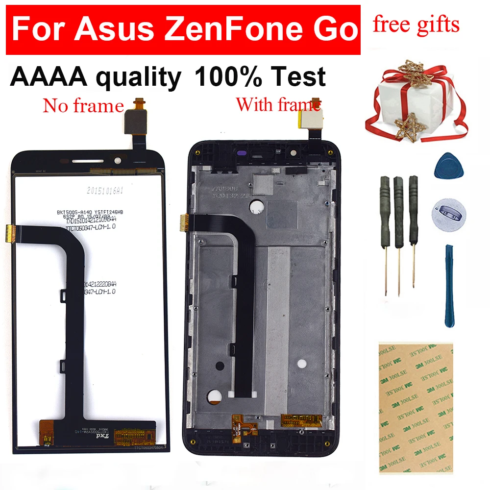 Для Asus ZenFone Go ZC500TG Z00VD сенсорный экран дигитайзер сенсорная панель стекло +