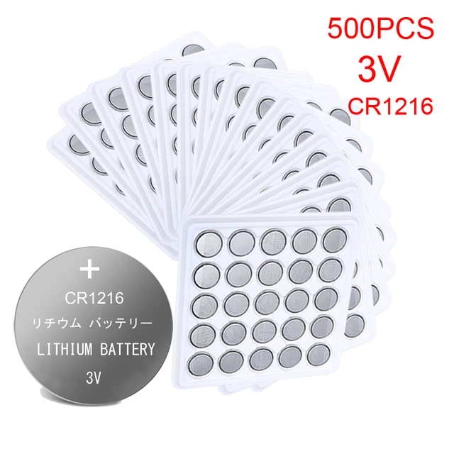 Exell Battery Lithium CR1216 Coin Batteries (5-Pack)