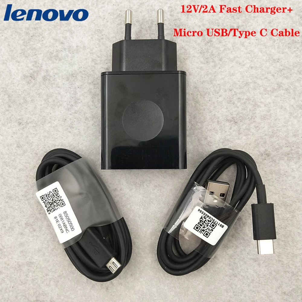 Hub stole Flipper For Lenovo 12v 2a Fast Charger 100cm Micro Usb/type-c Data Cable For Z2 Z5s  K5 S5 Pro K3 K5 Plus A6 A7 K9 K10 Note Vibe P2 Y70 - Mobile Phone Chargers -