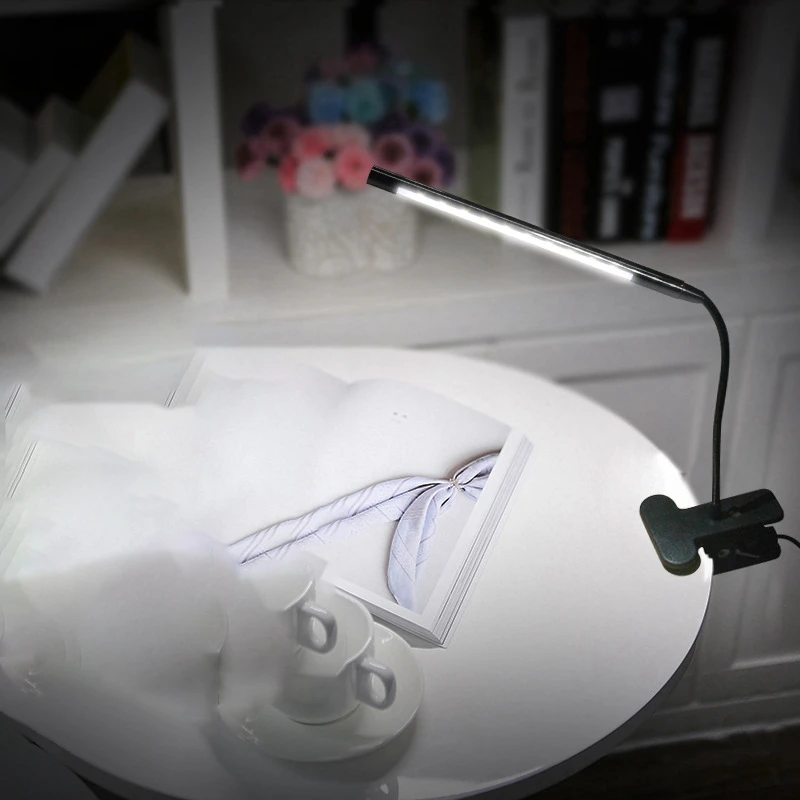 Промо-акция! Usb Led Настольная лампа с зажимом, Гибкая Настольная лампа для прикроватной тумбочки, чтения книг, учебы, работы в офисе, детский ночной Светильник